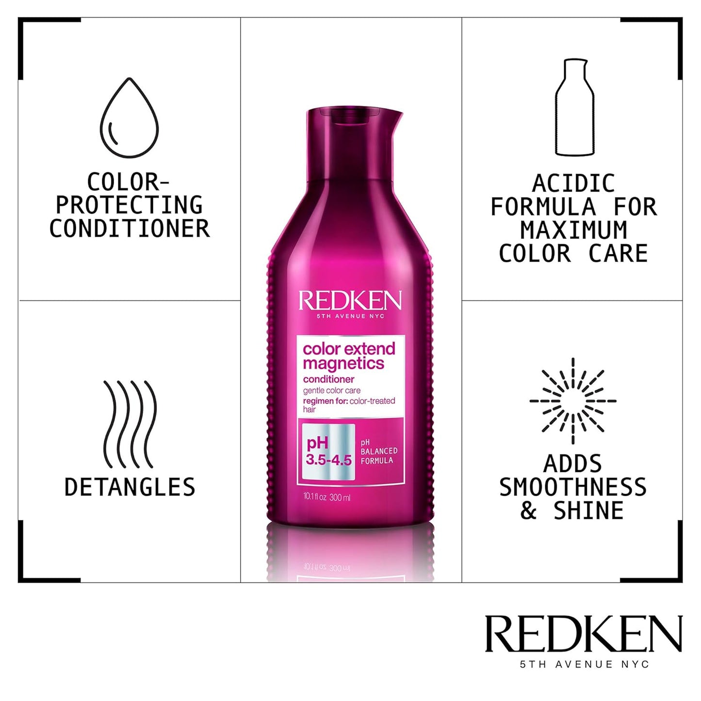 Color Extend Magnetics Conditioner | for Color Treated Hair | Protects Color & Adds Shine | with Amino Acid | Sulfate-Free