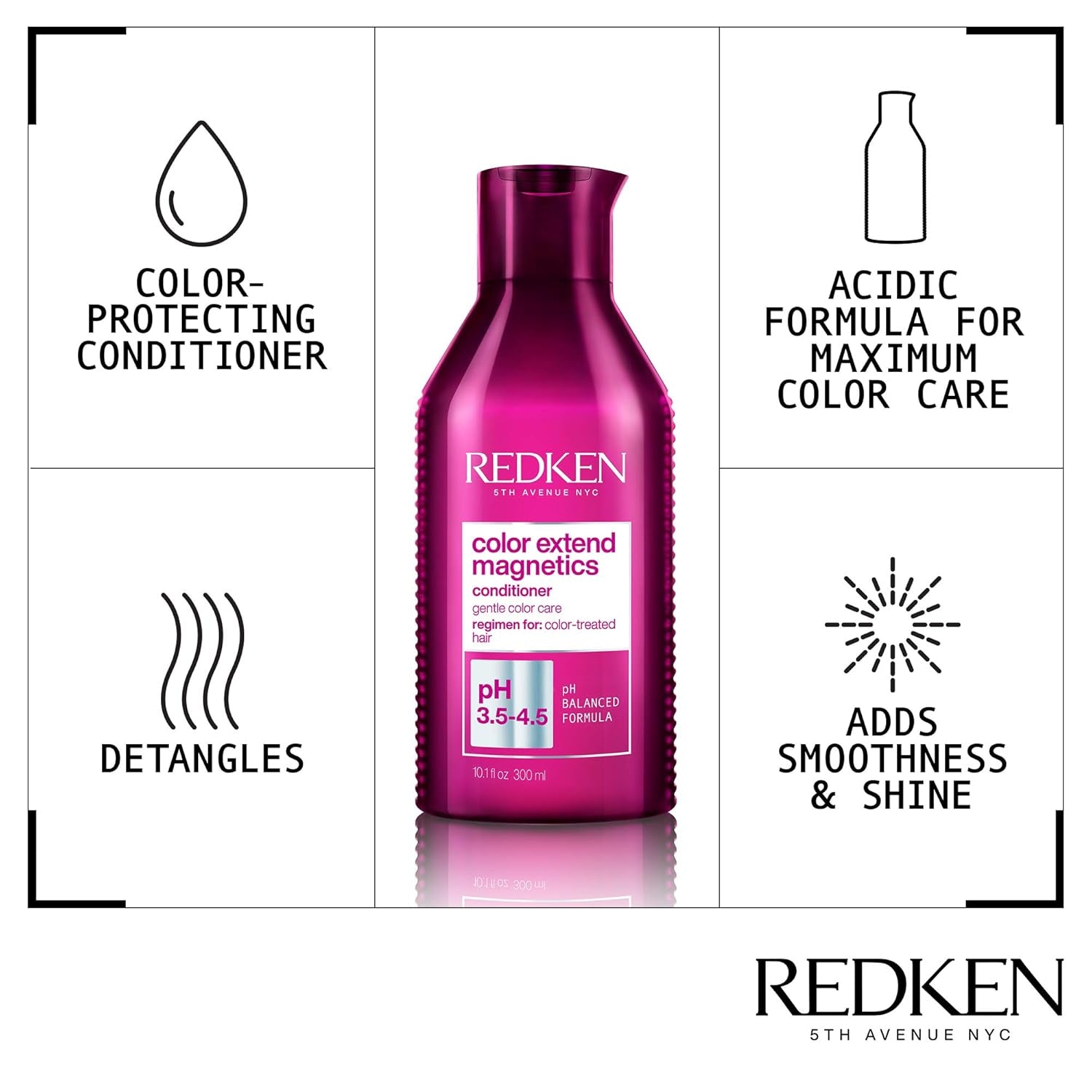 Color Extend Magnetics Conditioner | for Color Treated Hair | Protects Color & Adds Shine | with Amino Acid | Sulfate-Free